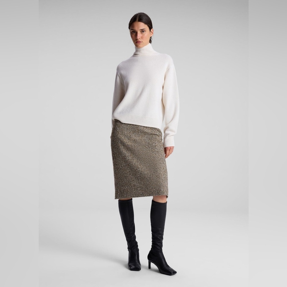 A.L.C. Cara Skirt in Cream/Brown Size 4